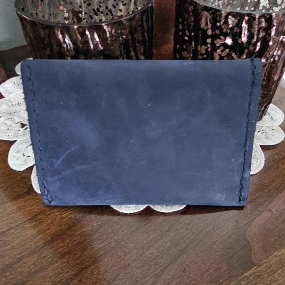 NWOT Portland Leather Card Holder In Deep Water - Picture 2 of 3